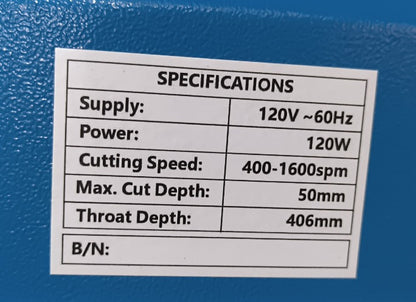 Model Expo 16-Inch Variable-Speed Scroll Saw with Tilting Table