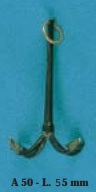 Corel - A-50 Grapnel Anchor - 55 mm High - Burnished brass