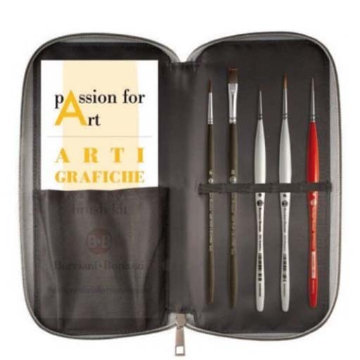 BORCIANI BONAZZI Passion for Art kit - set of 5 brushes for Acrylic painting