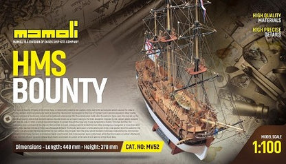 HMS Bounty 1:100  Plank-on-Bulkhead Kit by Mamoli