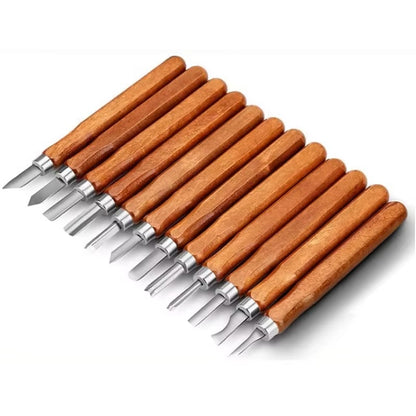 Master Shipwright’s 12-Piece Wood Carving & Detail Knife Set – Essential for Hull Shaping and Custom Deck Work