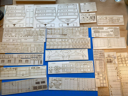 Model Shipways USS Constitution Cross-Section 1797  Scale Wooden Ship 1:76 Model Kit
