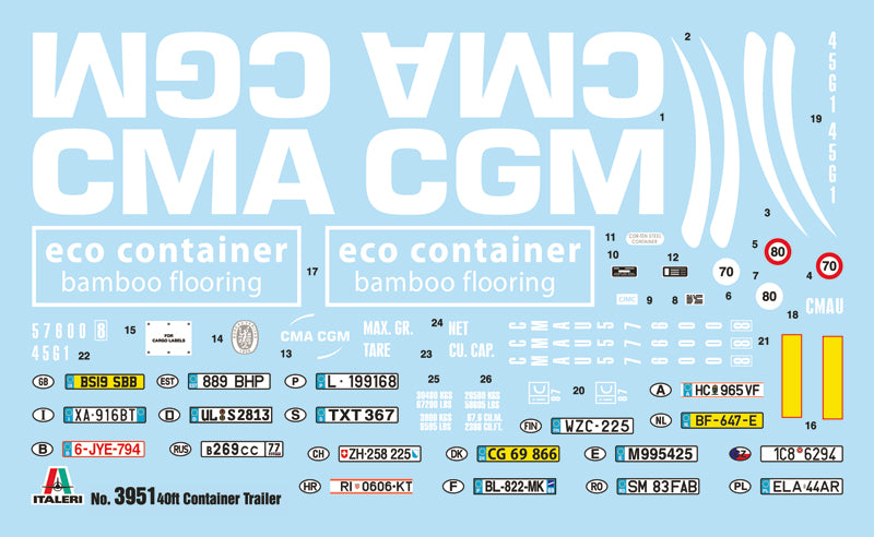 Italeri - 40' Container Trailer 1:24