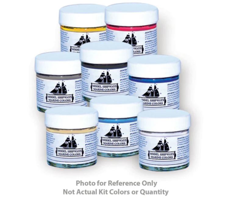 Dusek Mamoli MV40 Royal Louis Blue Shadow  Acrylic Paint Set - 7 x 1oz. Botles