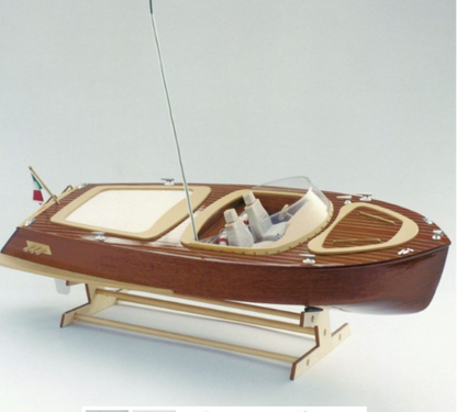 Mantua Mincio Italian Runabout 1:20 Scale Wooden Model Kit – RC Capable