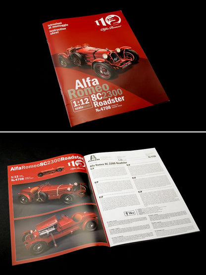 Italeri 4708 - ALFA ROMEO 8C/2300 (1931-1933) 110 ANNIVERSARY 1/12 Scale