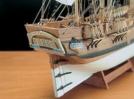 HMS Bounty 1:100  Plank-on-Bulkhead Kit by Mamoli