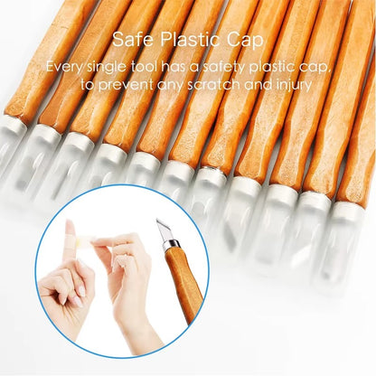 Master Shipwright’s 12-Piece Wood Carving & Detail Knife Set – Essential for Hull Shaping and Custom Deck Work