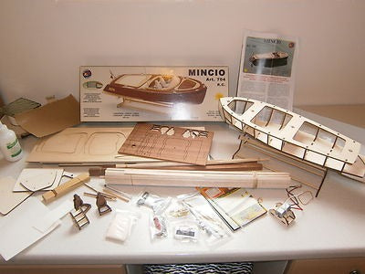Mantua Mincio Italian Runabout 1:20 Scale Wooden Model Kit – RC Capable