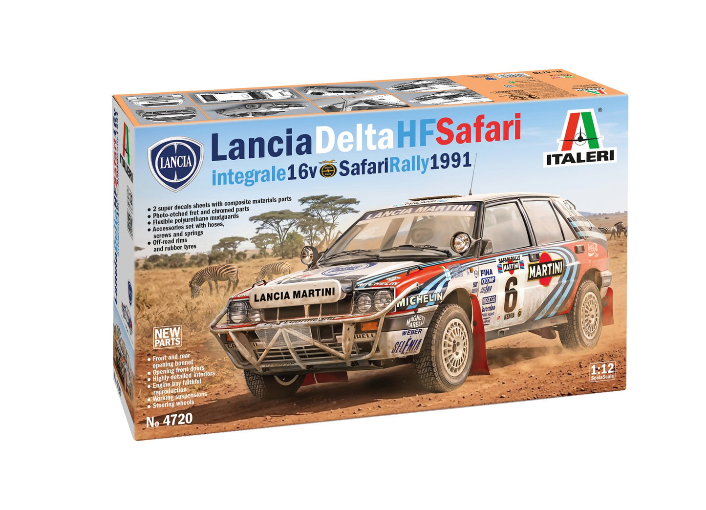 Italeri - 1:12 Lancia Delta HF Integrale 16v Safari Rally 1991