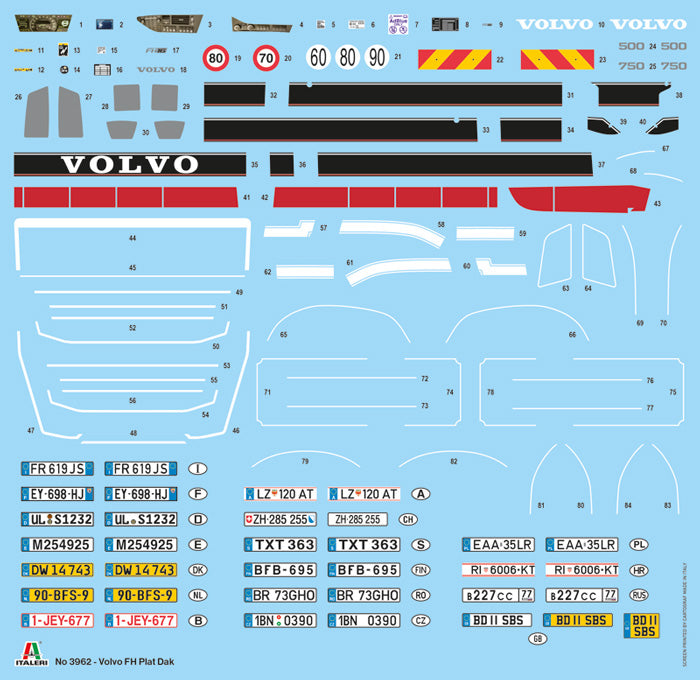 Italeri - 1:24 Volvo FH Plat Dak