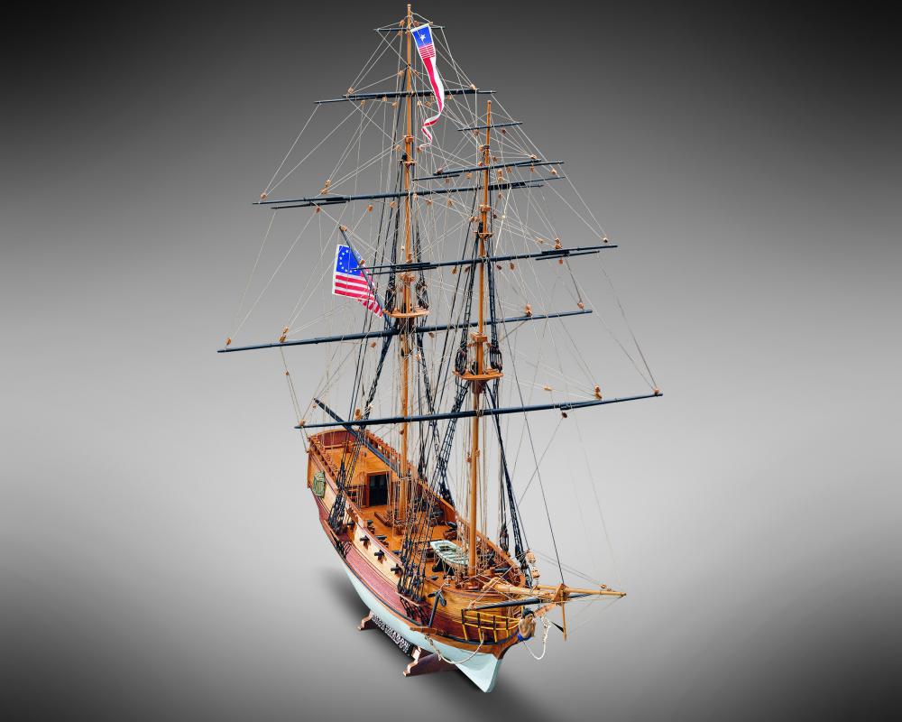 Dusek-Mamoli - Mamoli MV22 - Blue Shadow - Wood Plank-On-Bulkhead Model Ship Kit - Scale 1/64 - Length 695 MM (28")