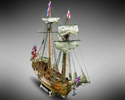 Dusek-Mamoli - Mamoli MV37 Halifax - Wood Plank-On-Bulkhead Ship Model Kit - Scale 1/54 - Length 590 mm (24")