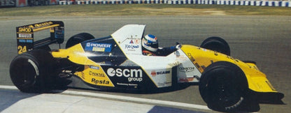 Tameo - TMK126 Minardi M-190 Cosworth- 1990 - White Metal Car Kit - Scale 1:43, Made in Italy