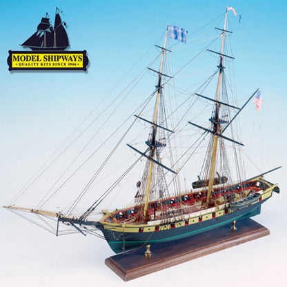 Model Shipways U.S. Brig Niagara Wood Model Kit 1:64 Scale - Battle of Lake Erie Flagship