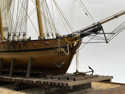Model Shipways Prince de Neufchatel 1:64 Scale – Legendary War of 1812 American Privateer Brigantine Ship Model Kit