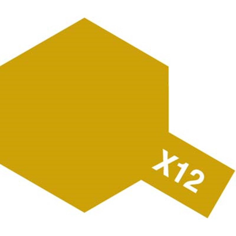Tamiya - Gloss Acrylic Paint X-12 Gold Leaf 23ml - #81012