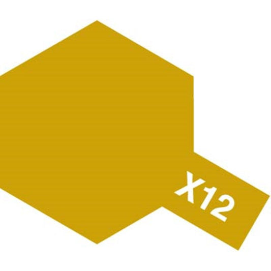 Tamiya - Gloss Acrylic Paint X-12 Gold Leaf 23ml - #81012